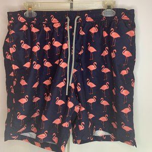 maamgic Mens Quick‎ Dry Printed Short Swim Trunks with Mesh Lining. Size XL